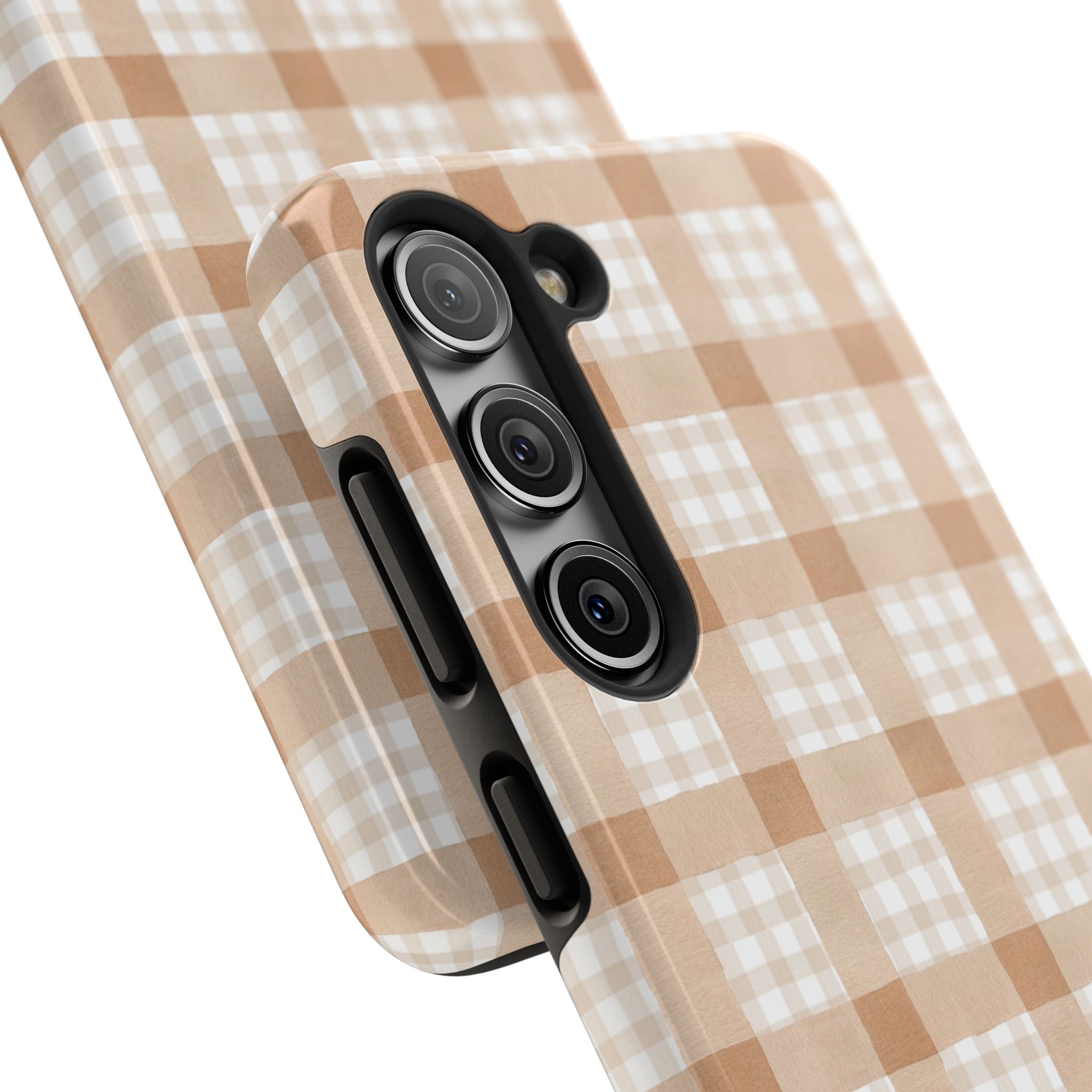 Beige Plaid | Tough Phone Case (IOS & Android)