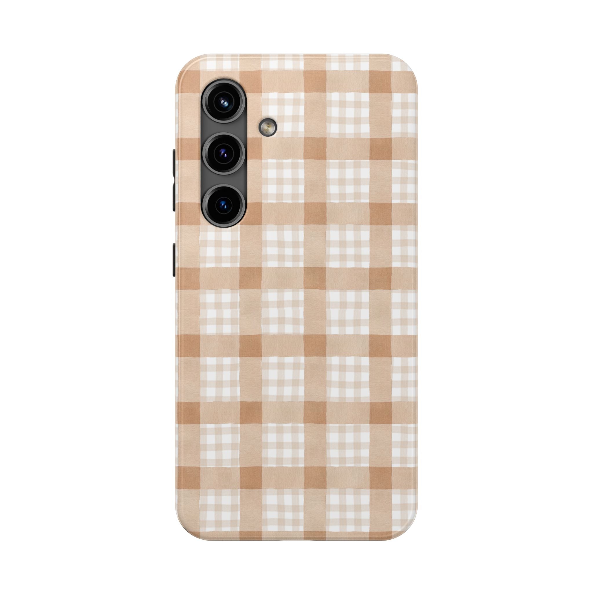 Beige Plaid | Tough Phone Case (IOS & Android)