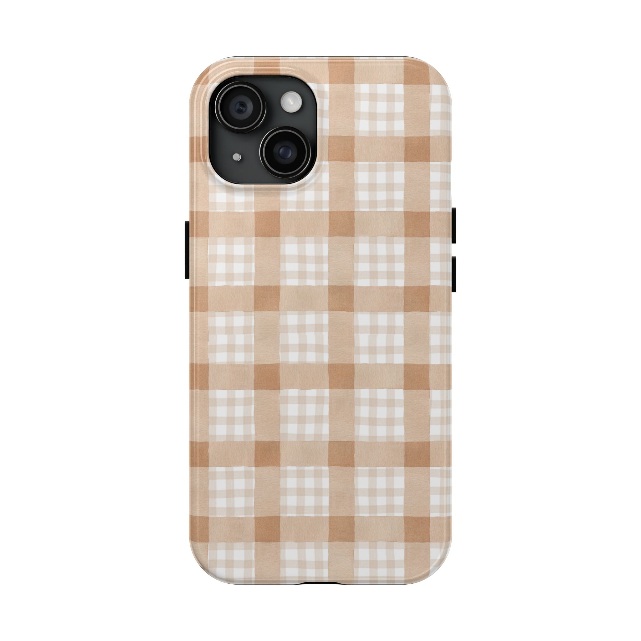 Beige Plaid | Tough Phone Case (IOS & Android)