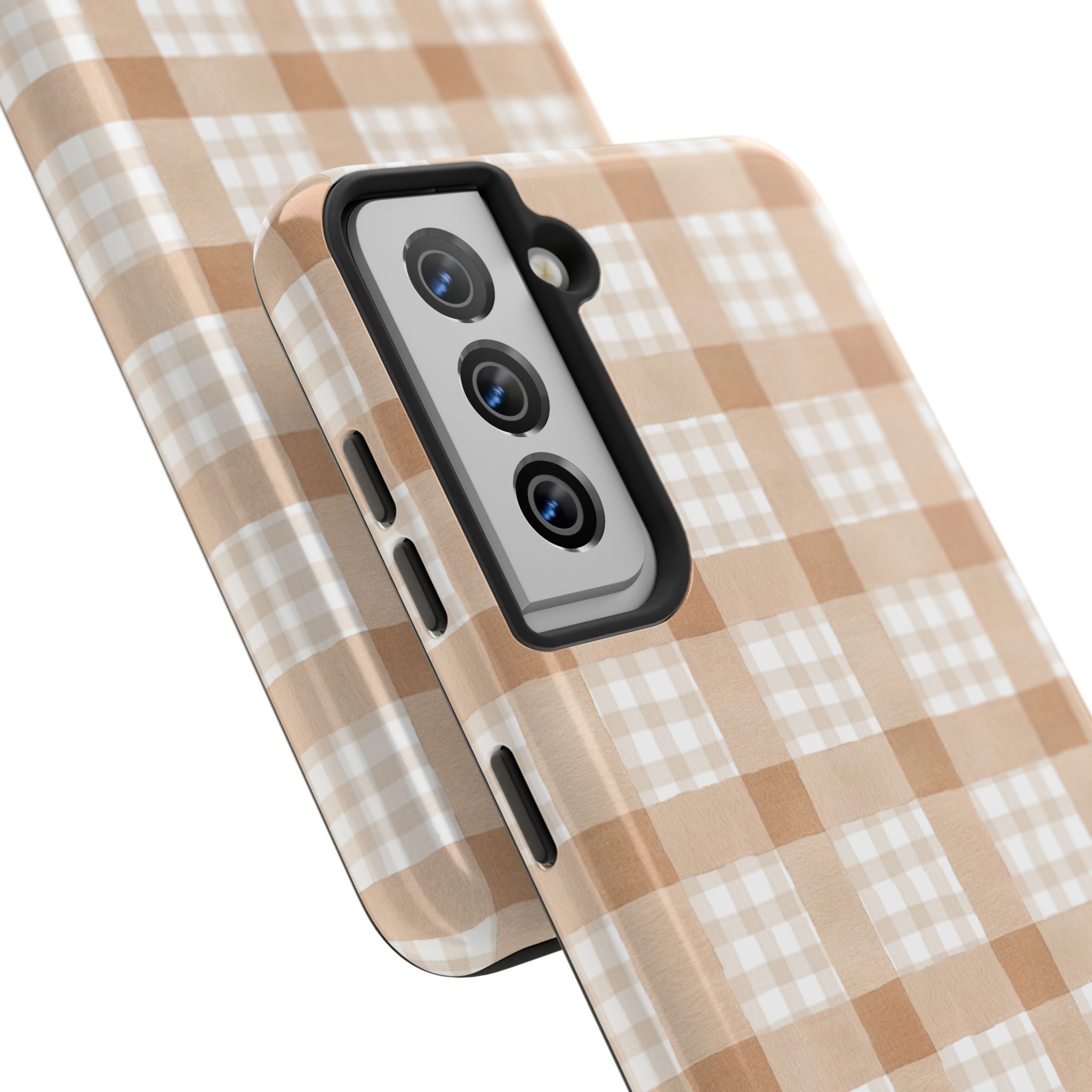 Beige Plaid | Tough Phone Case (IOS & Android)