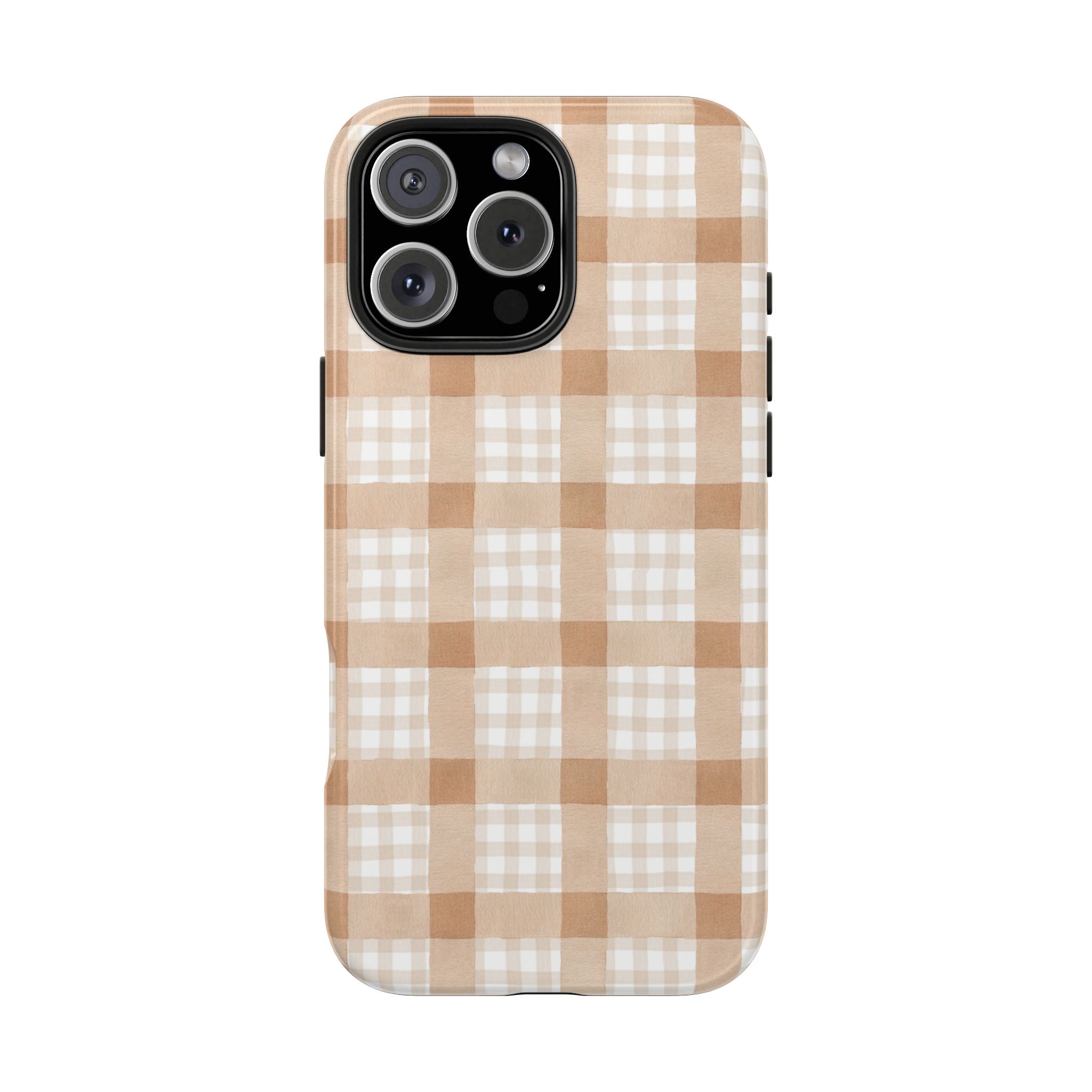 Beige Plaid | Tough Phone Case (IOS & Android)