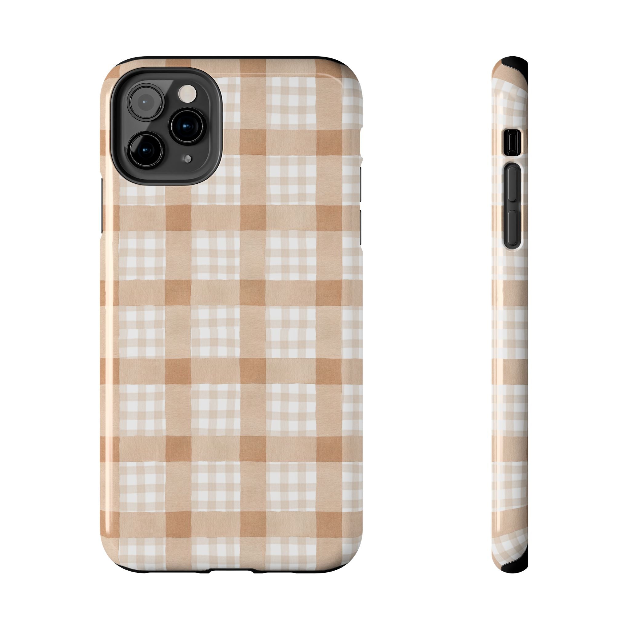 Beige Plaid | Tough Phone Case (IOS & Android)
