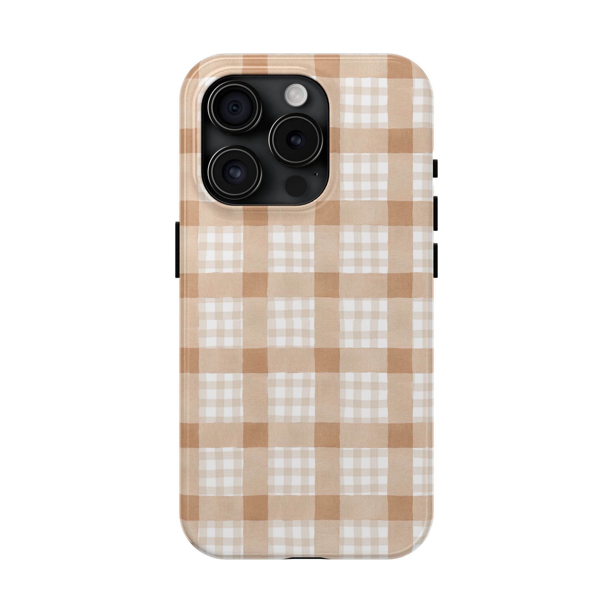 Beige Plaid | Tough Phone Case (IOS & Android)