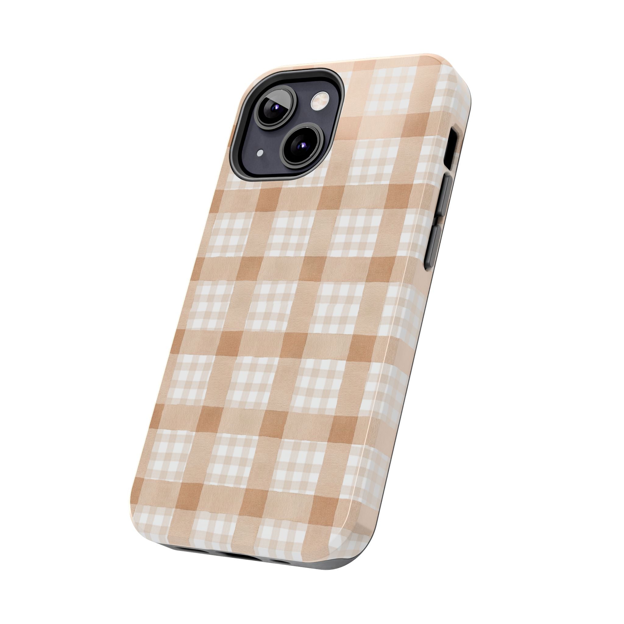 Beige Plaid | Tough Phone Case (IOS & Android)