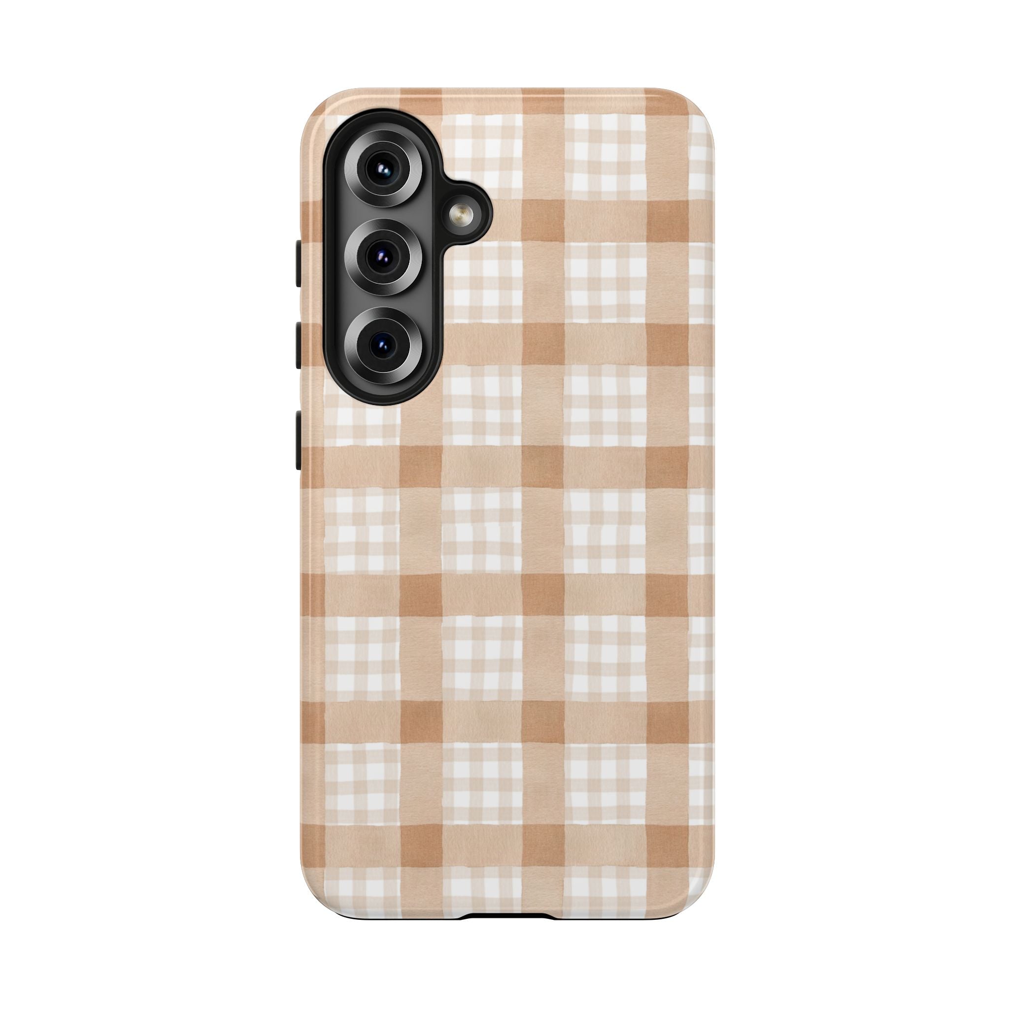 Beige Plaid | Tough Phone Case (IOS & Android)