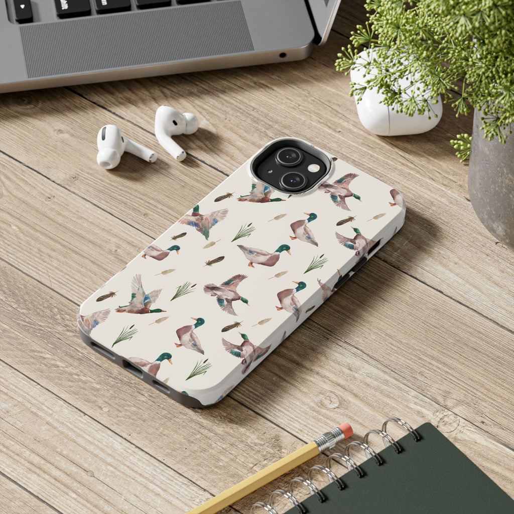 Watercolor Mallard Duck |Tough Phone Case (IOS & Android)