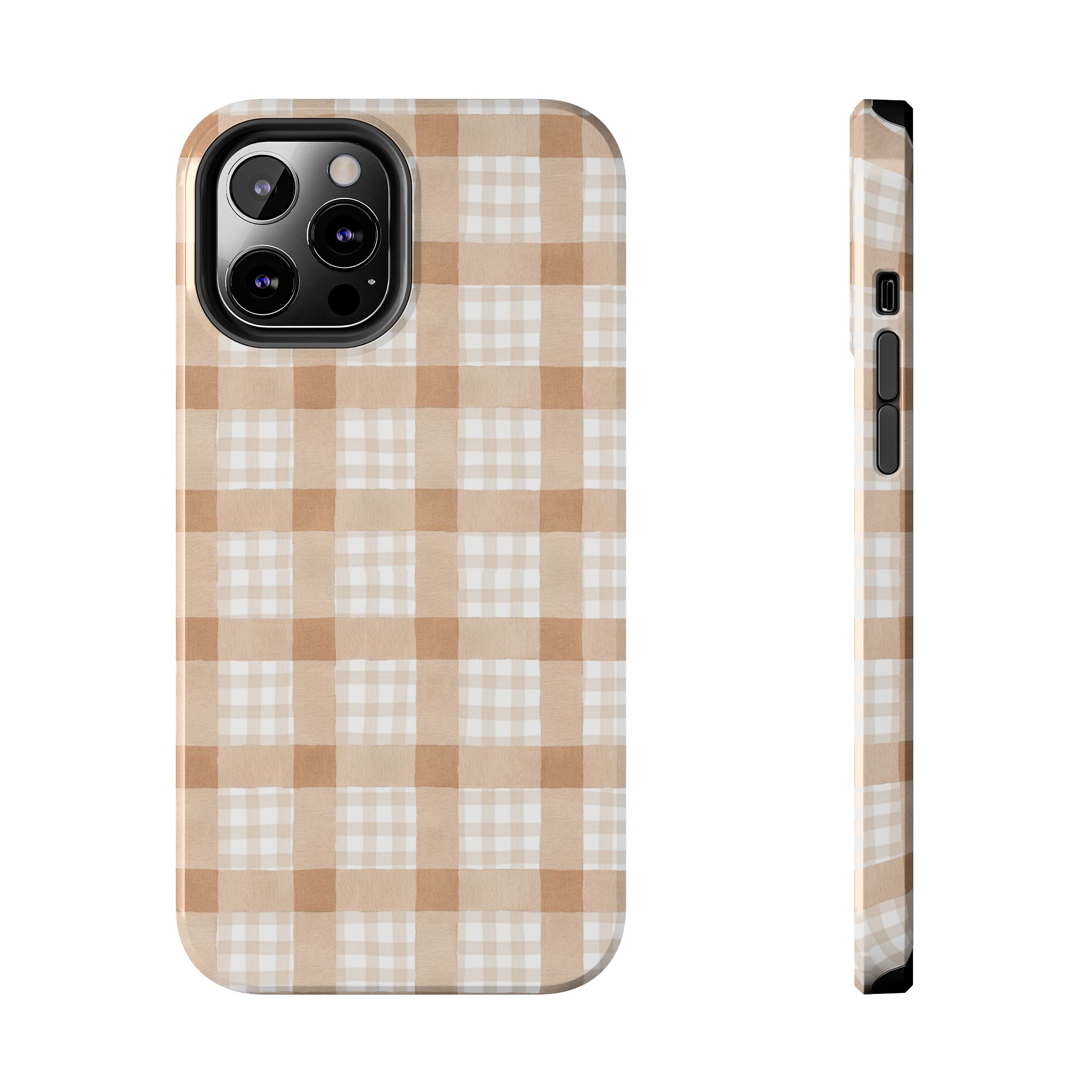 Beige Plaid | Tough Phone Case (IOS & Android)