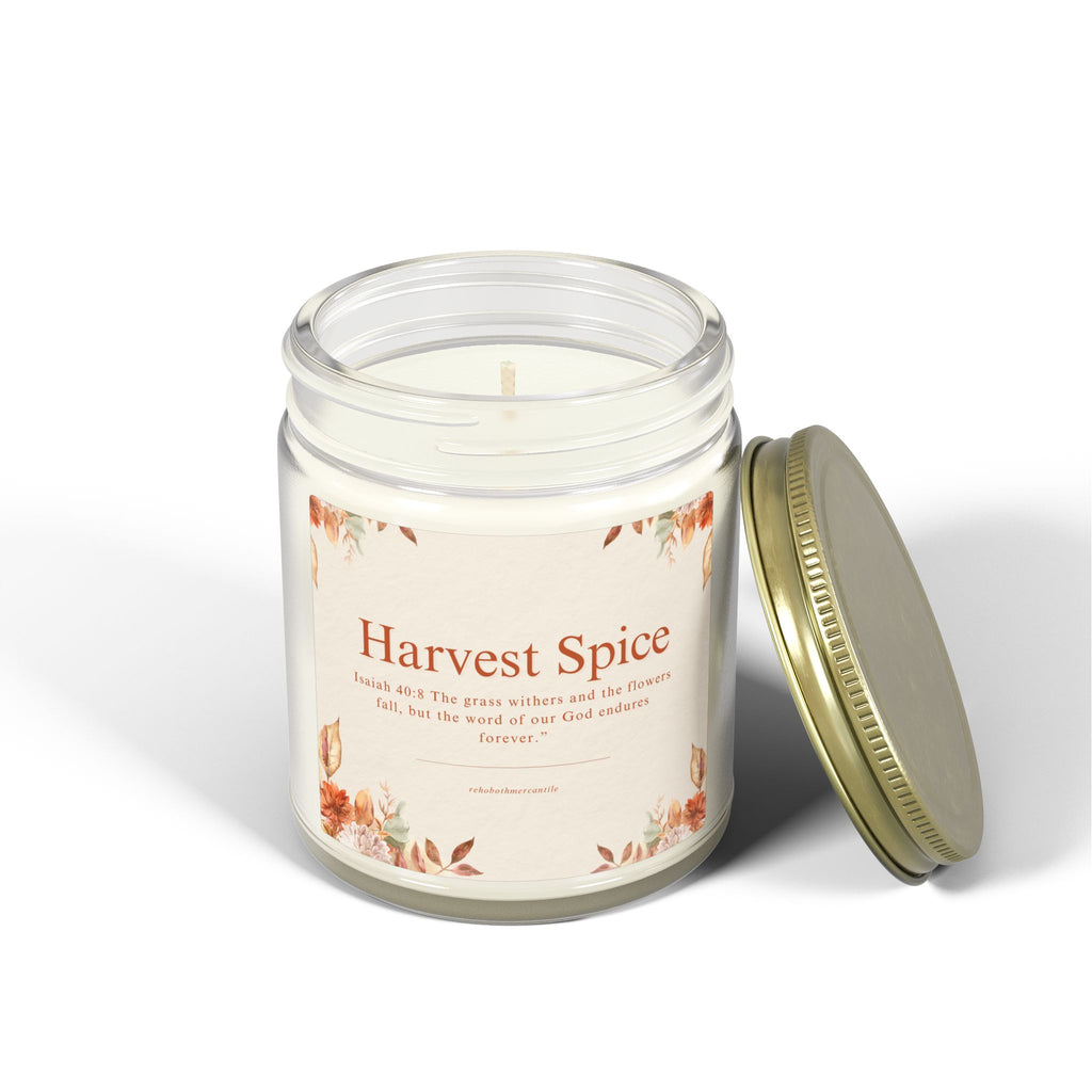 Harvest Spice Scented Candle - Isaiah 40:8 - Coconut Apricot Wax (4oz & 9oz)