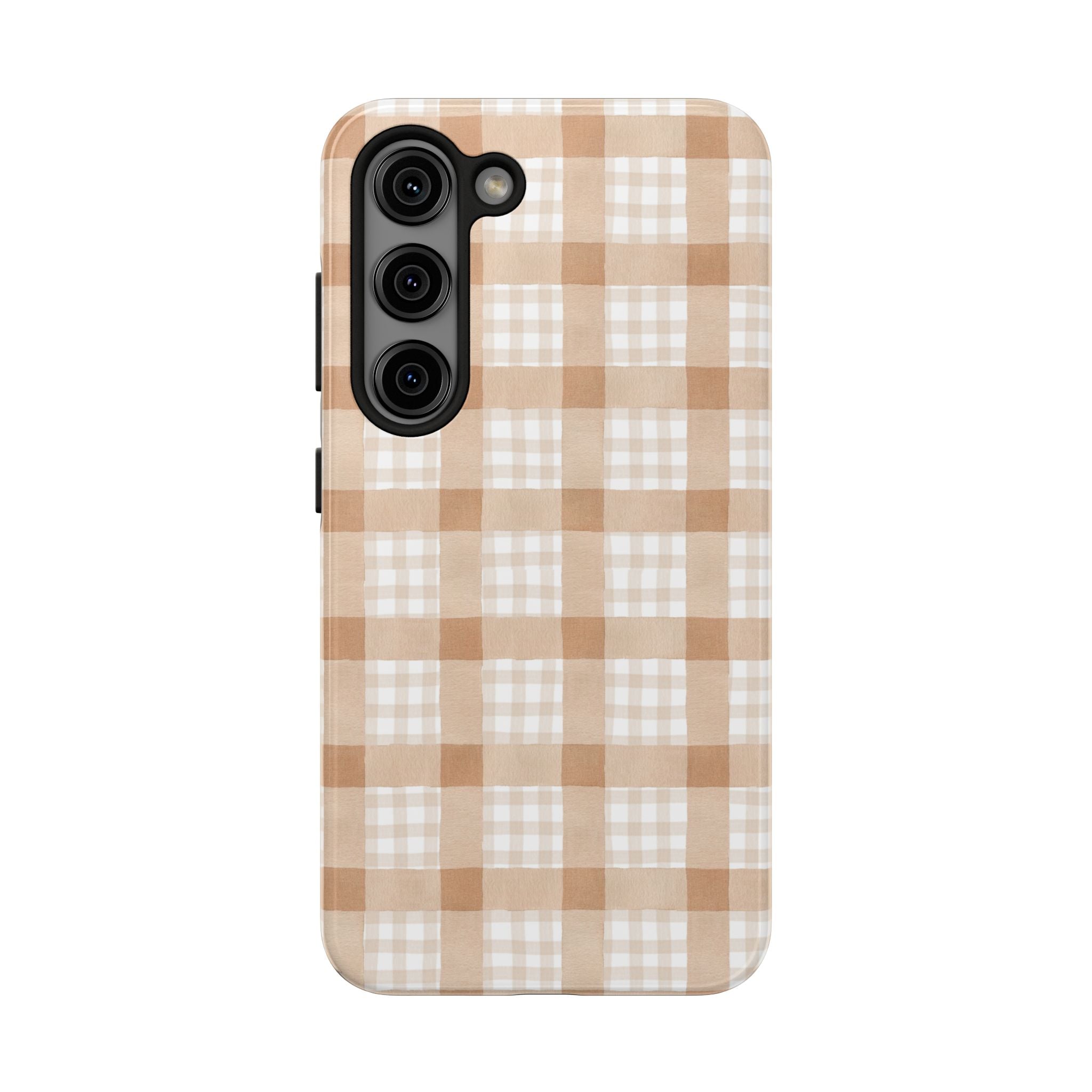 Beige Plaid | Tough Phone Case (IOS & Android)