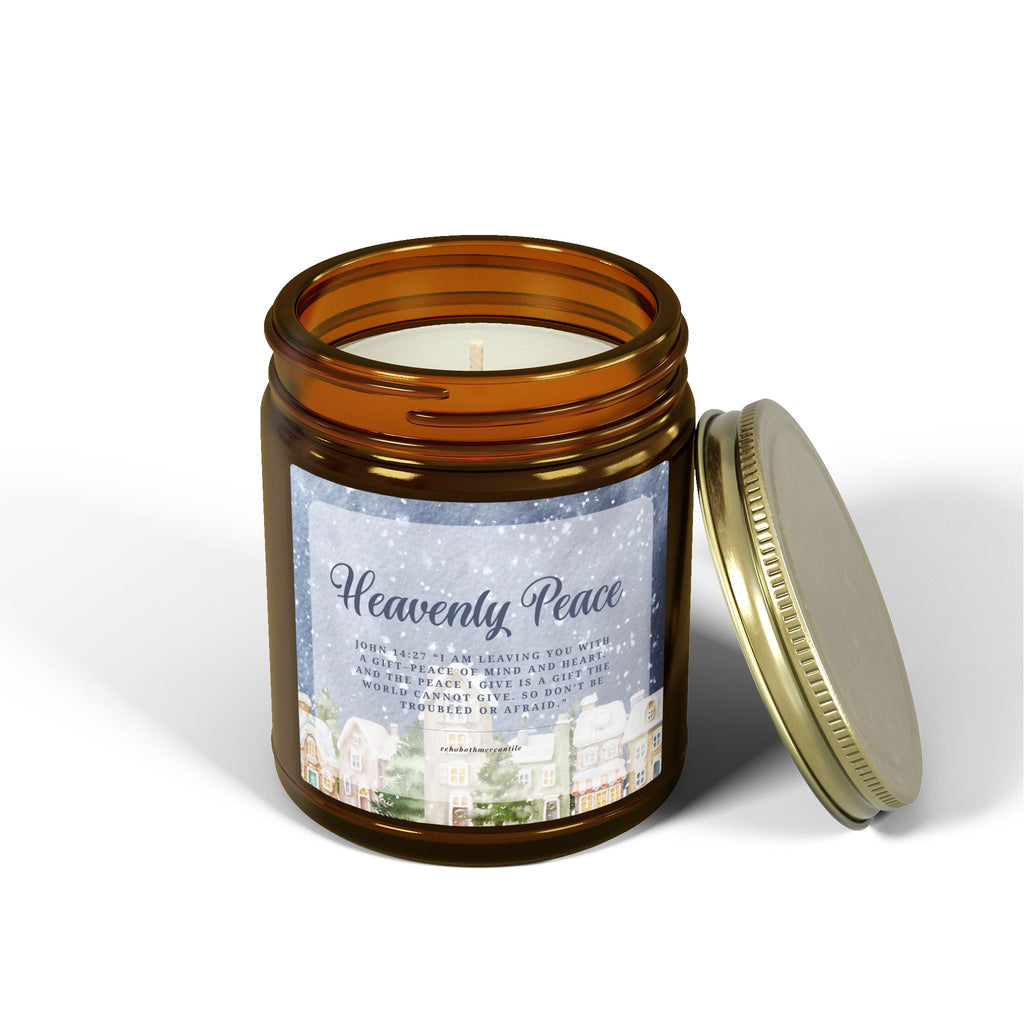 Heavenly Peace Candle — John 14:27 — Coconut Apricot Wax (4oz & 9oz)