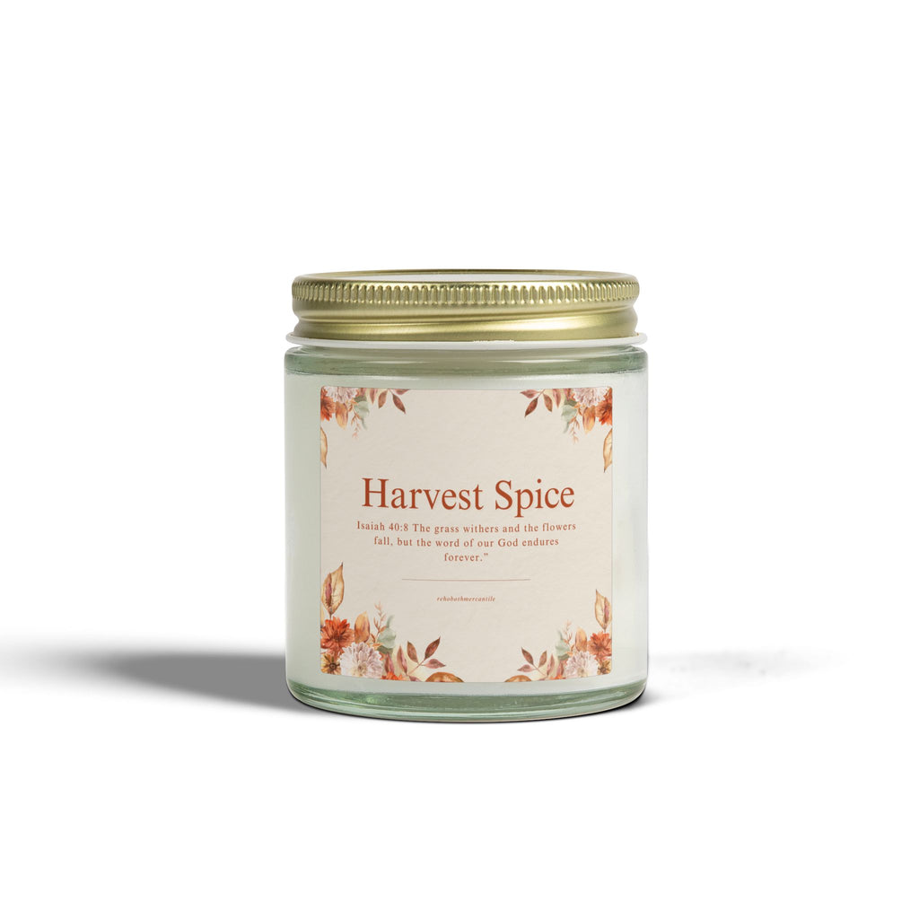 Harvest Spice Scented Candle - Isaiah 40:8 - Coconut Apricot Wax (4oz & 9oz)
