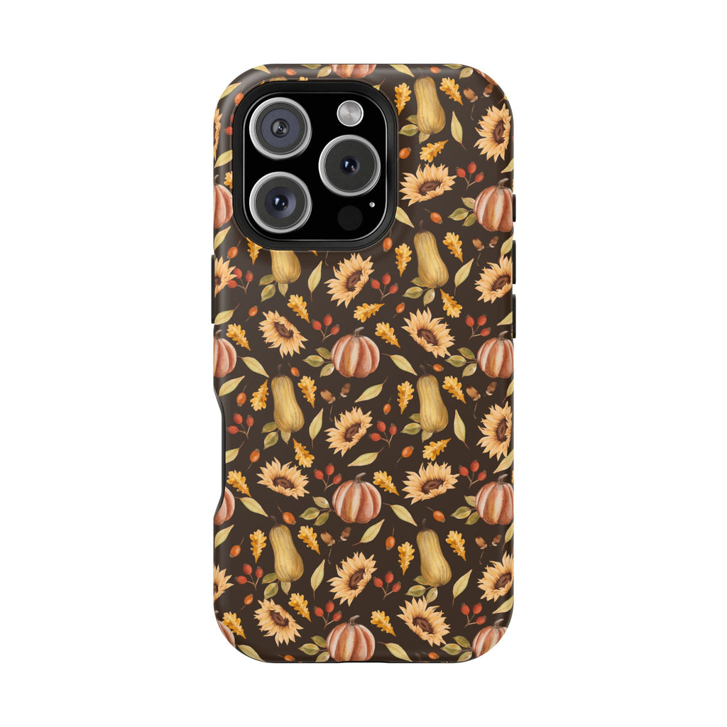 Autumn Pumpkins & Sunflowers | Magnetic Impact-Resistant Case (IOS)