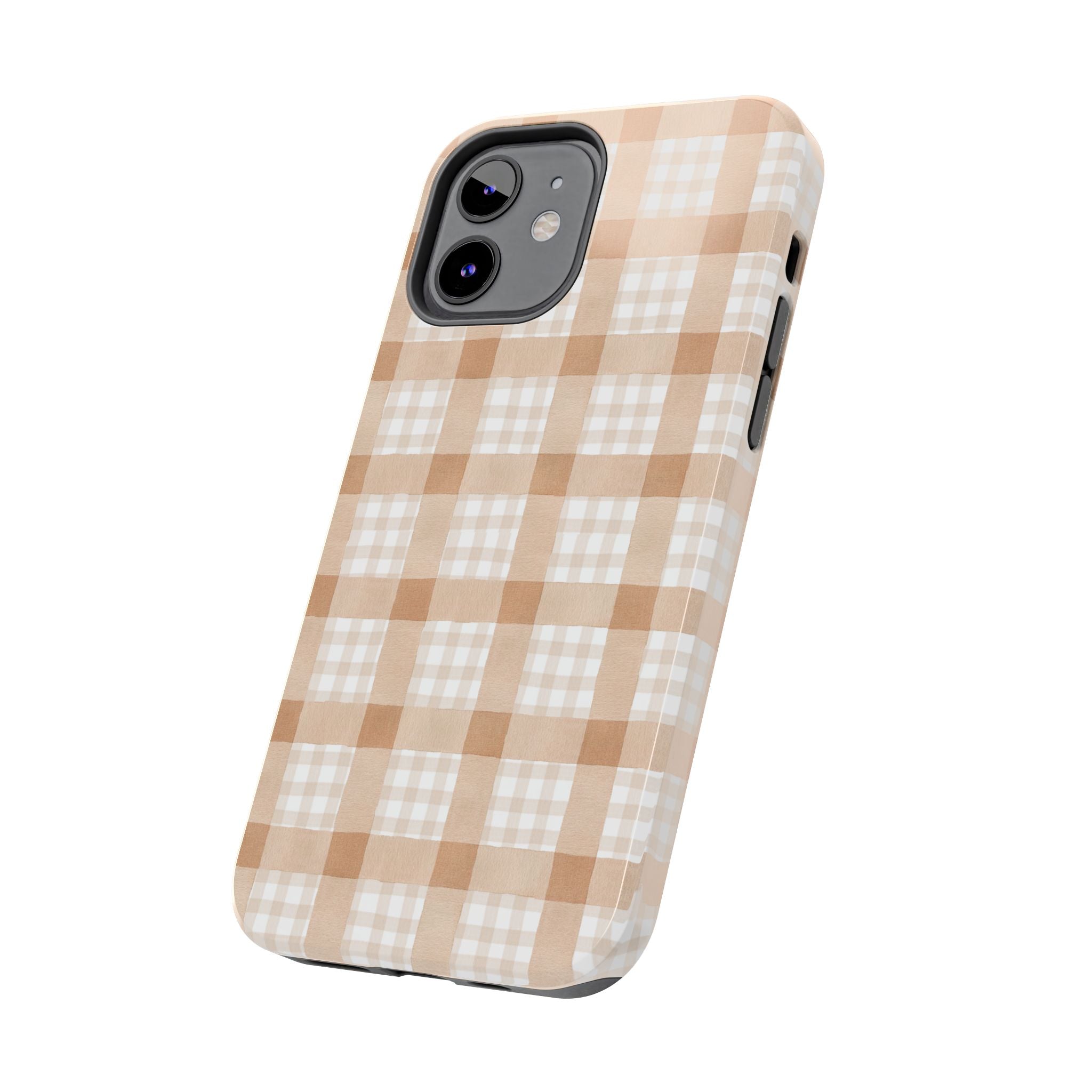 Beige Plaid | Tough Phone Case (IOS & Android)
