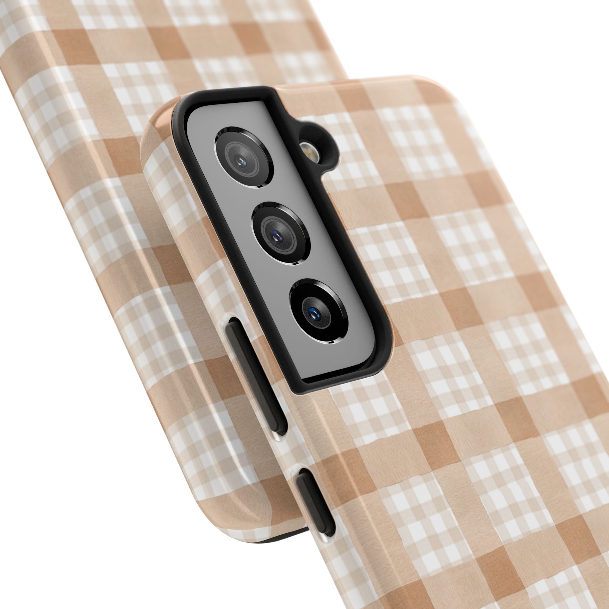 Beige Plaid | Tough Phone Case (IOS & Android)