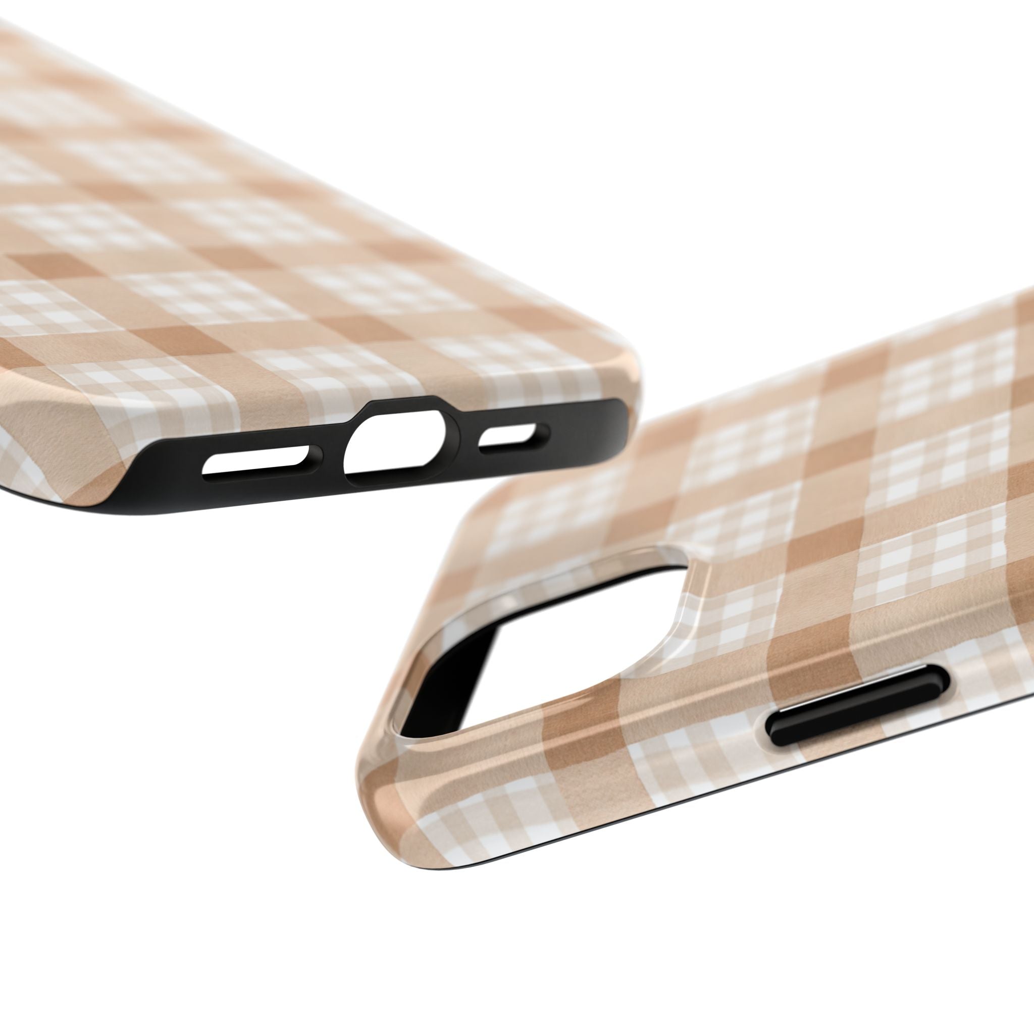 Beige Plaid | Tough Phone Case (IOS & Android)