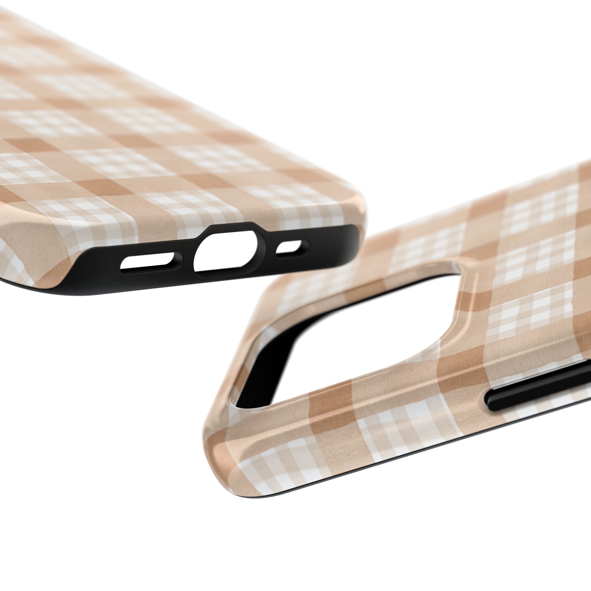 Beige Plaid | Tough Phone Case (IOS & Android)