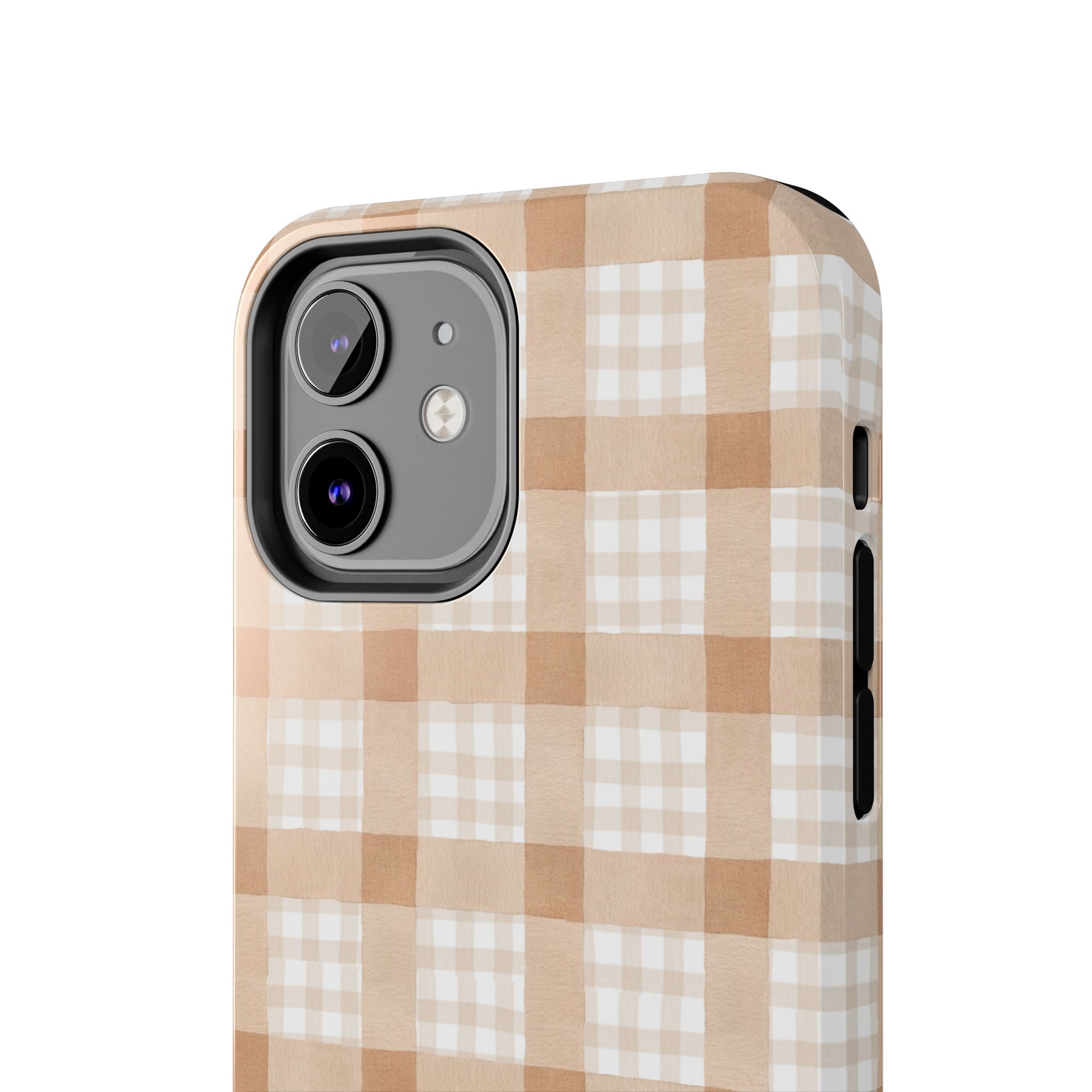 Beige Plaid | Tough Phone Case (IOS & Android)
