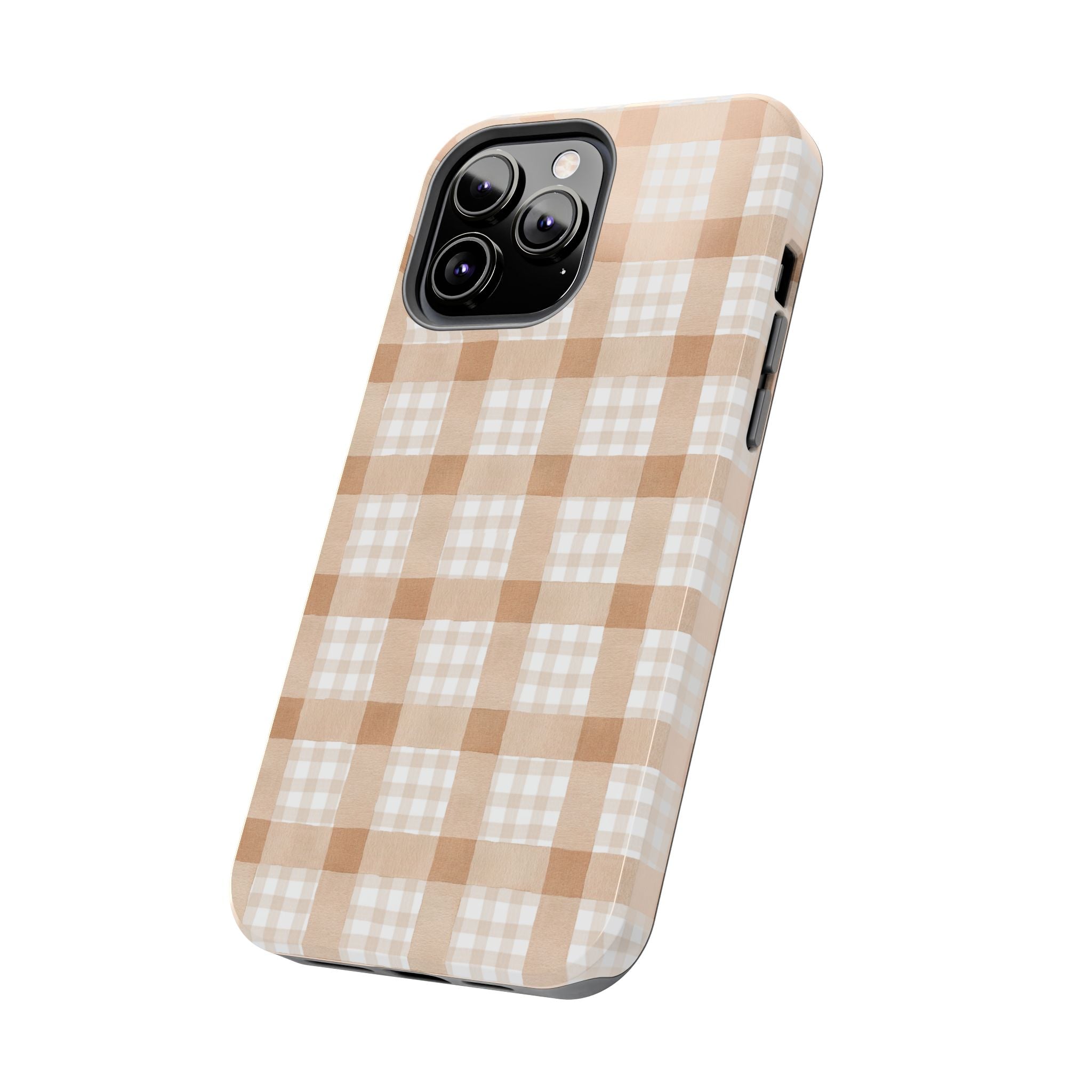 Beige Plaid | Tough Phone Case (IOS & Android)