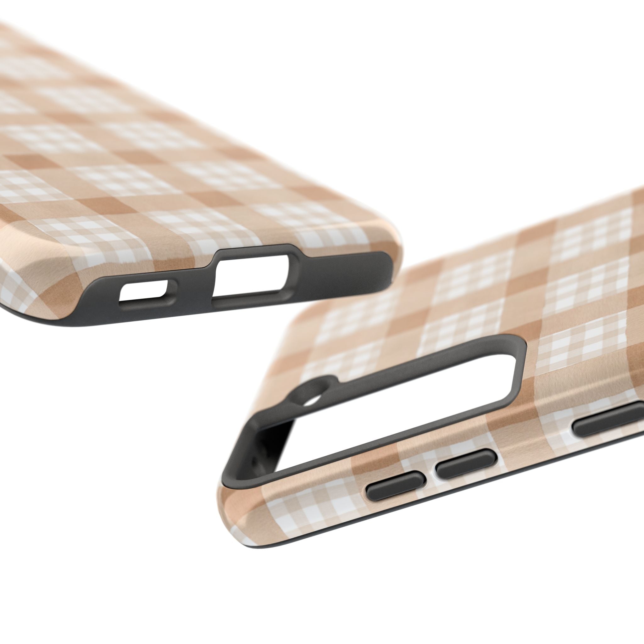 Beige Plaid | Tough Phone Case (IOS & Android)