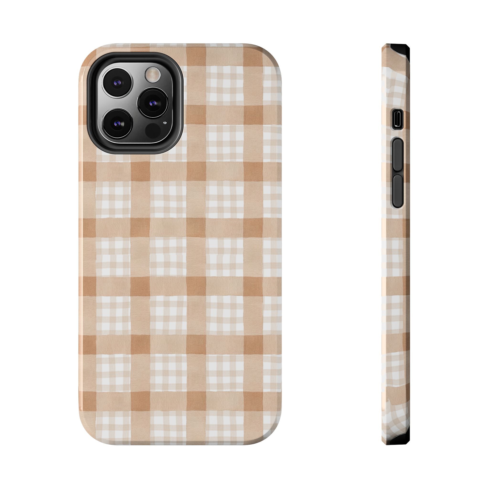 Beige Plaid | Tough Phone Case (IOS & Android)
