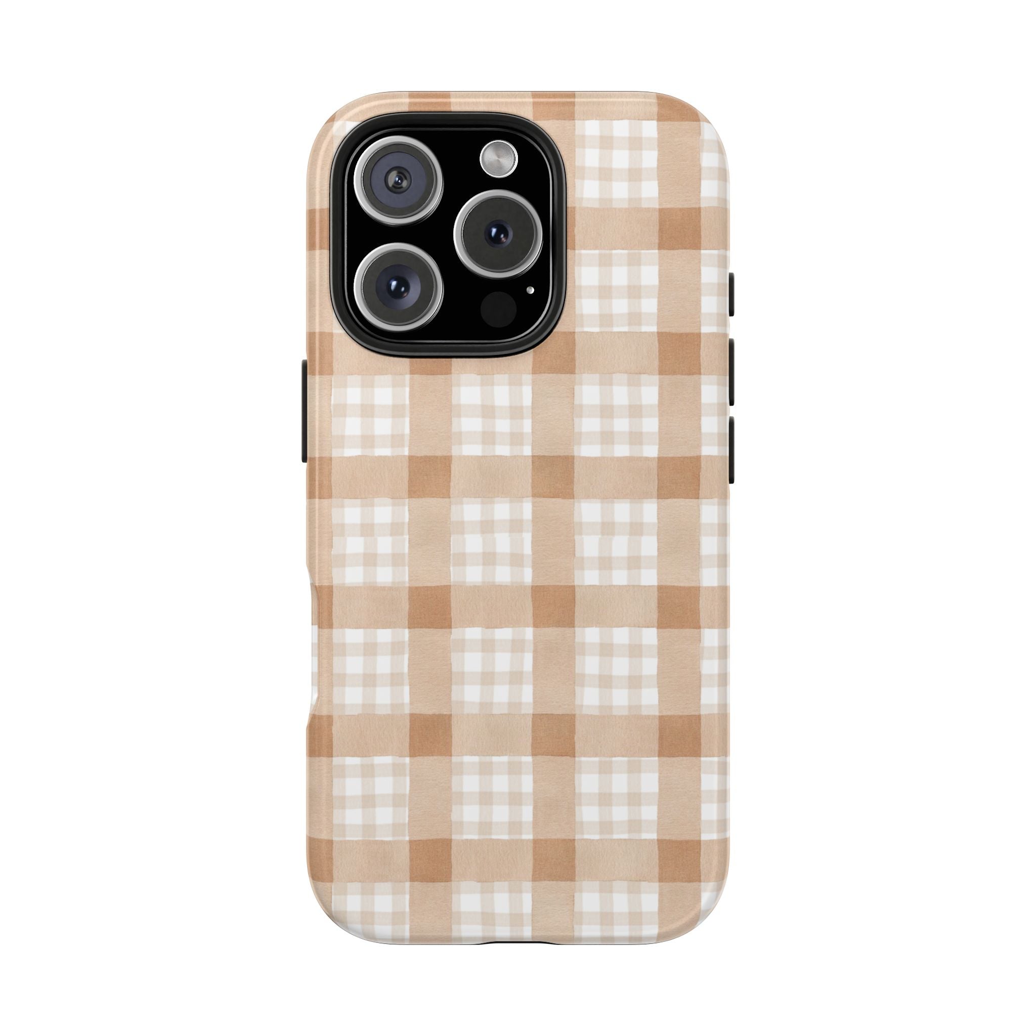 Beige Plaid | Tough Phone Case (IOS & Android)