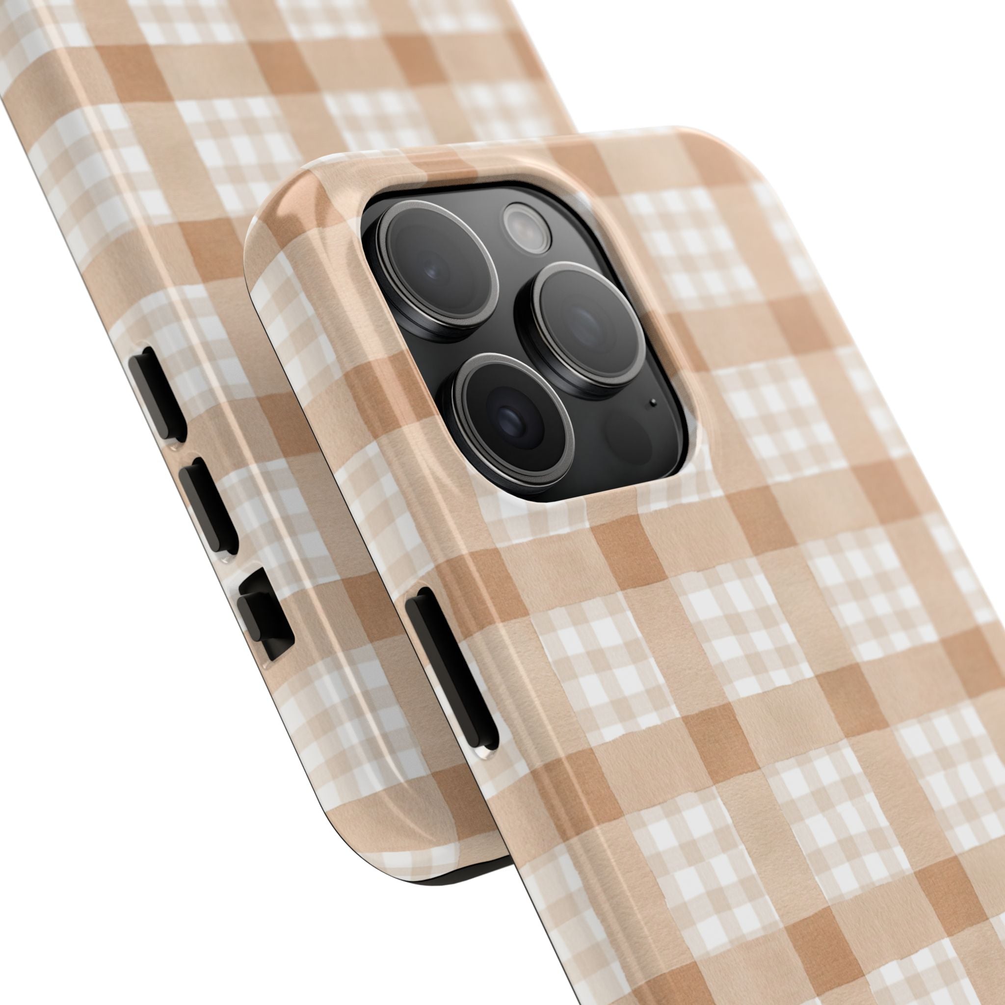 Beige Plaid | Tough Phone Case (IOS & Android)