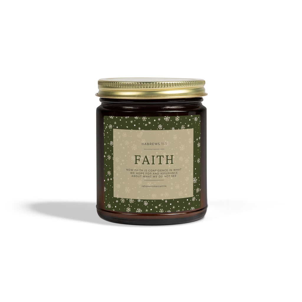Faith Candle — Hebrews 11:1 — Coconut Apricot Wax (4oz & 9oz)