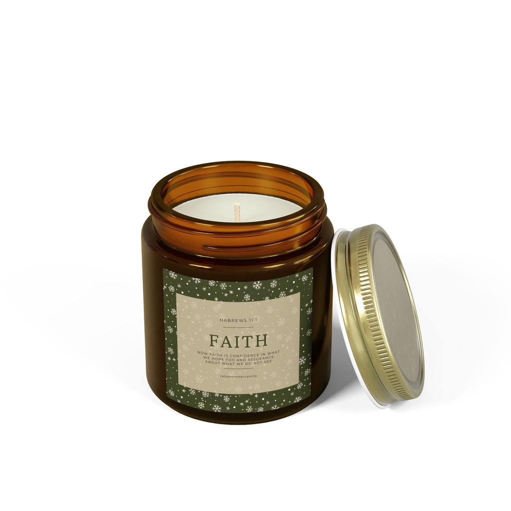 Faith Candle — Hebrews 11:1 — Coconut Apricot Wax (4oz & 9oz)