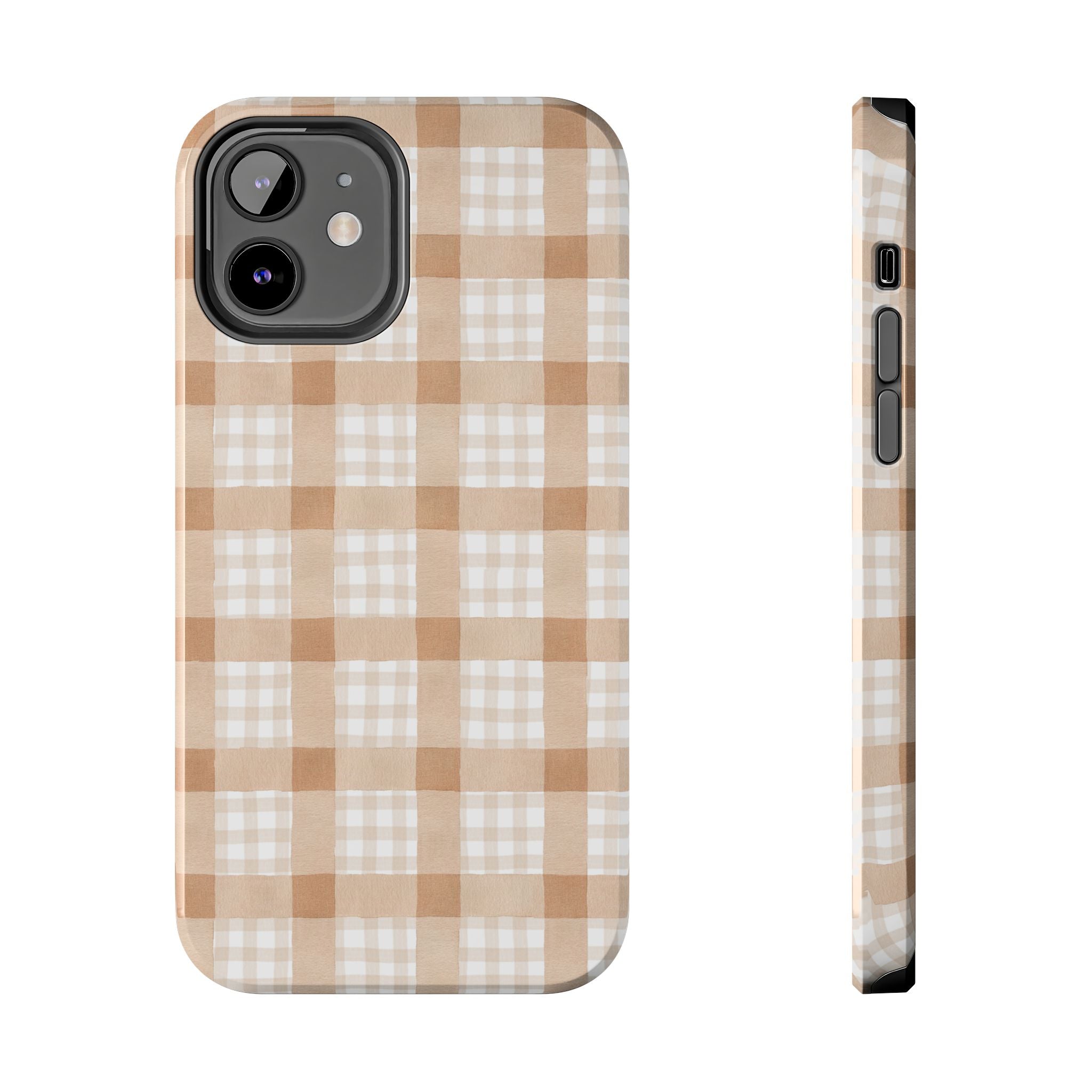 Beige Plaid | Tough Phone Case (IOS & Android)