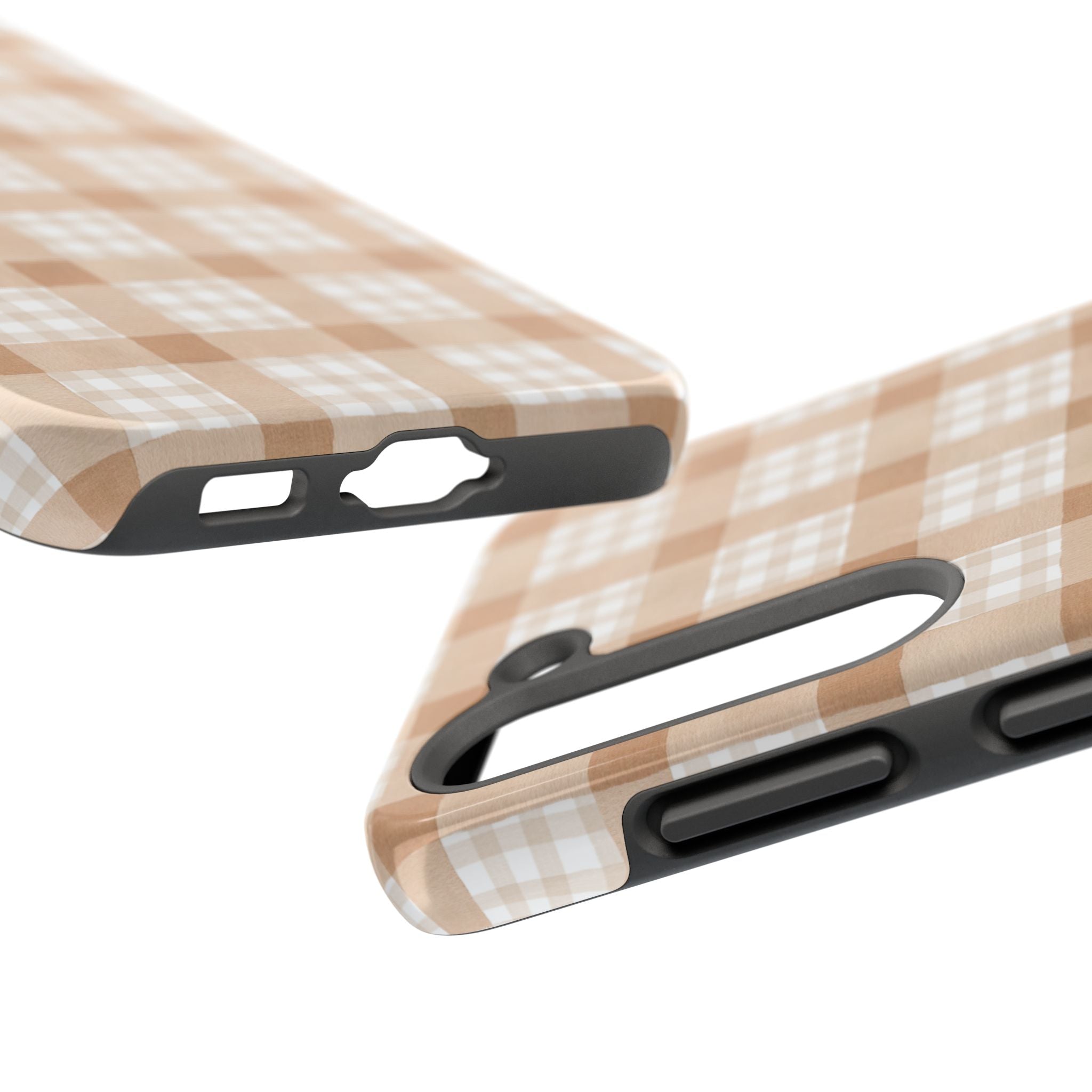 Beige Plaid | Tough Phone Case (IOS & Android)