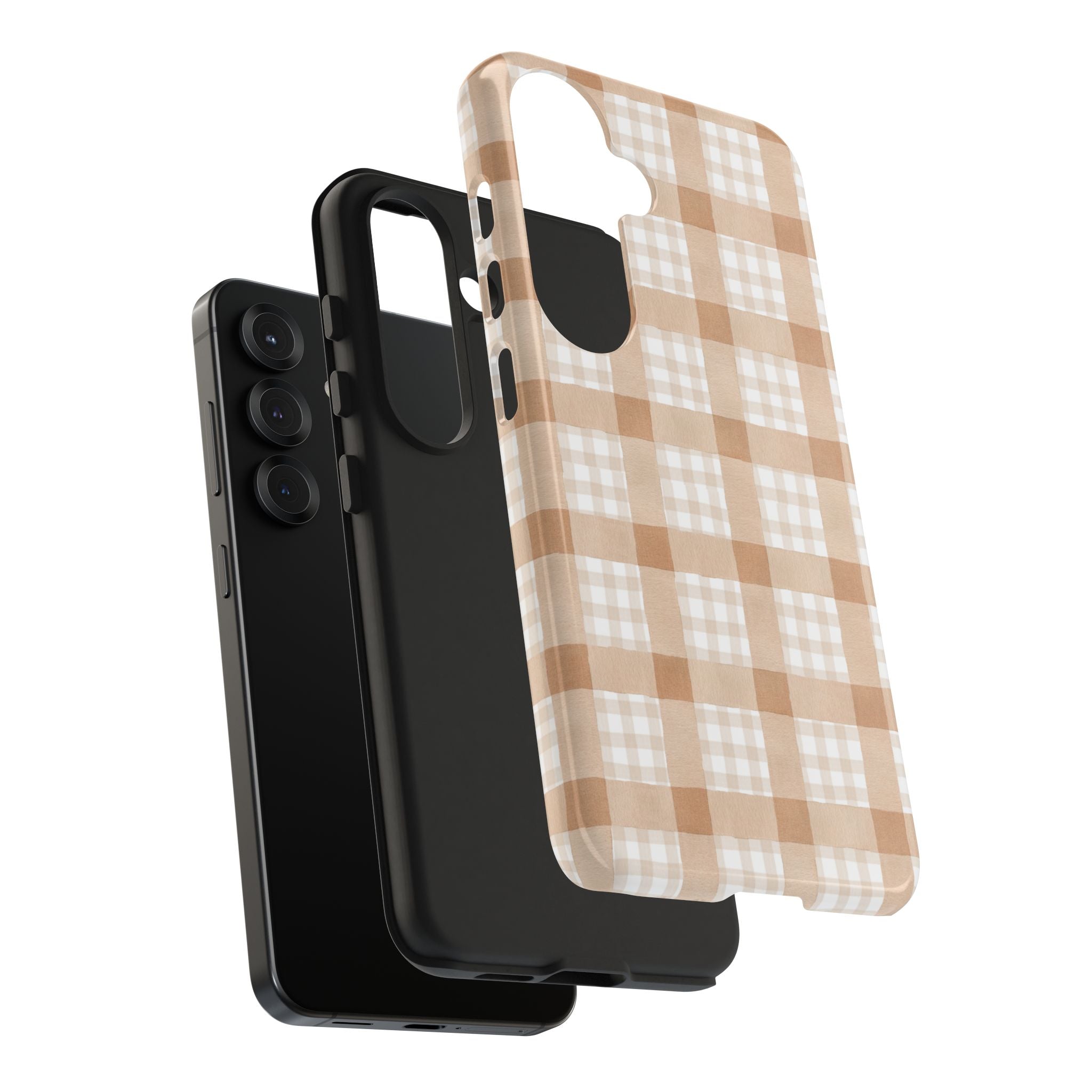 Beige Plaid | Tough Phone Case (IOS & Android)