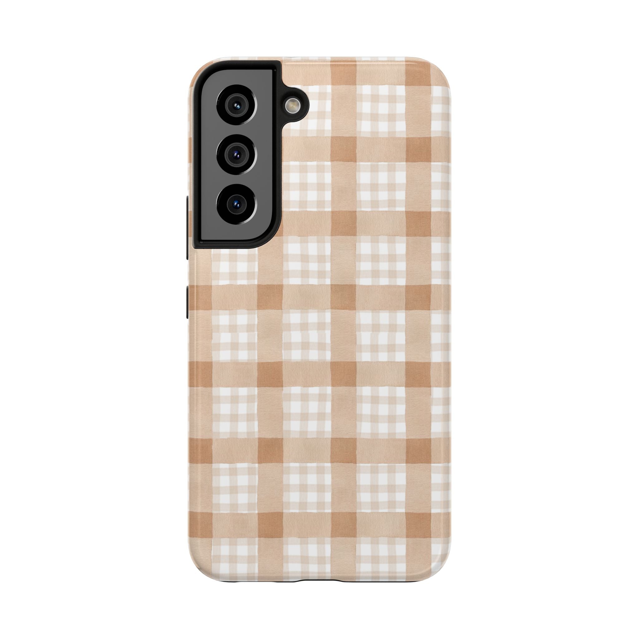 Beige Plaid | Tough Phone Case (IOS & Android)