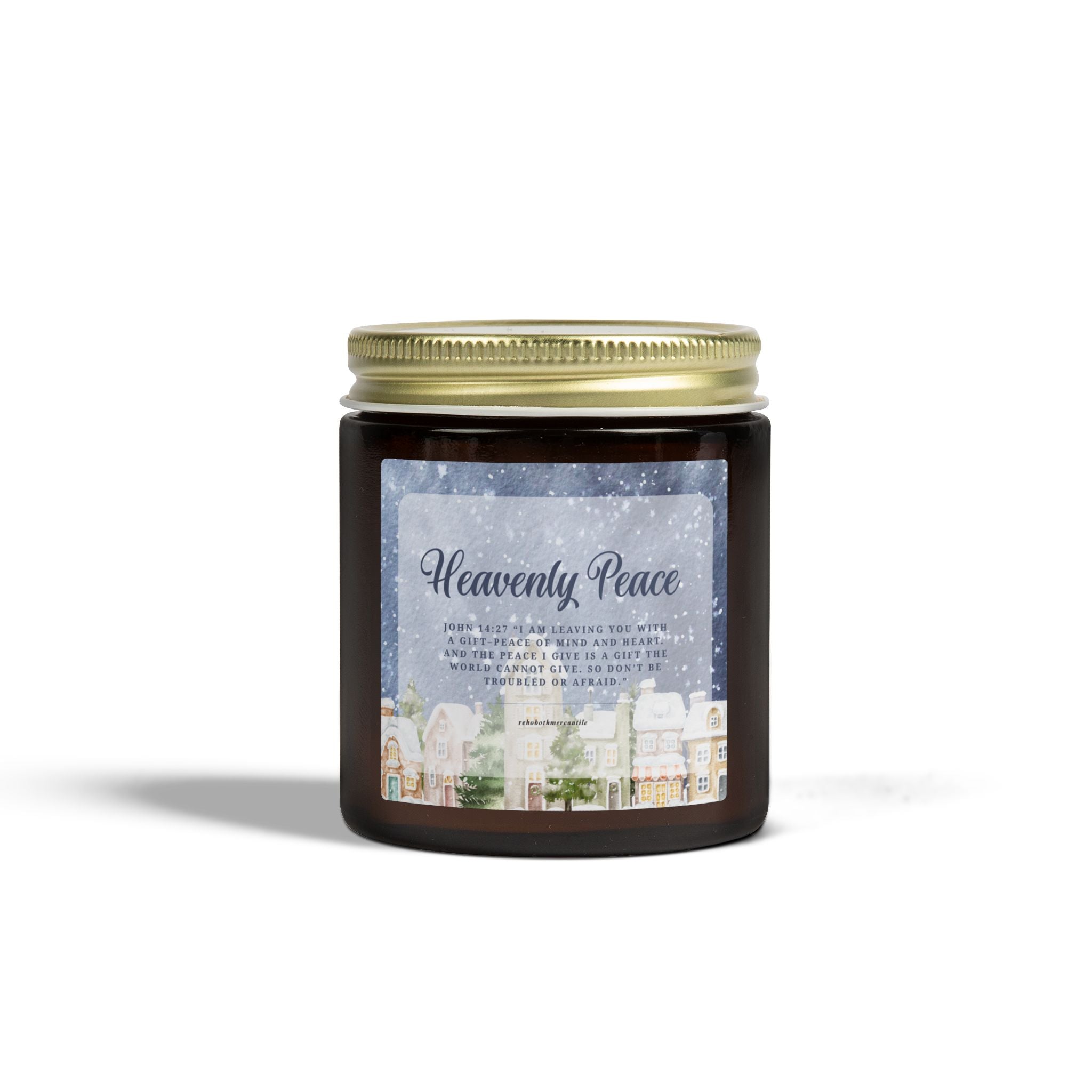 Heavenly Peace Candle — John 14:27 — Coconut Apricot Wax (4oz & 9oz)