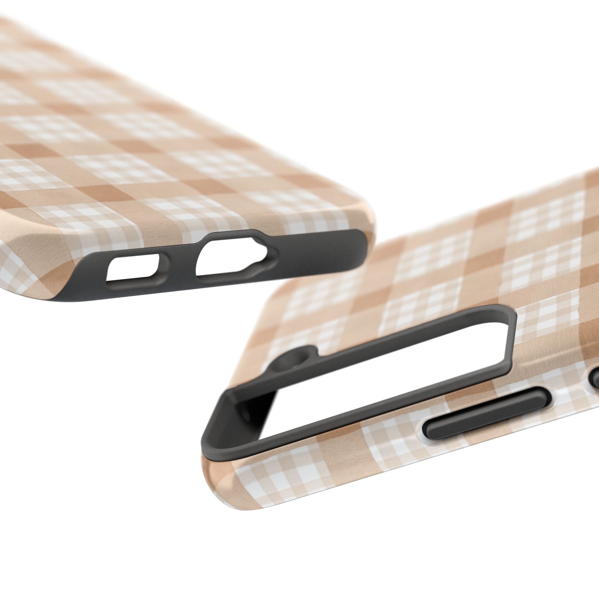 Beige Plaid | Tough Phone Case (IOS & Android)