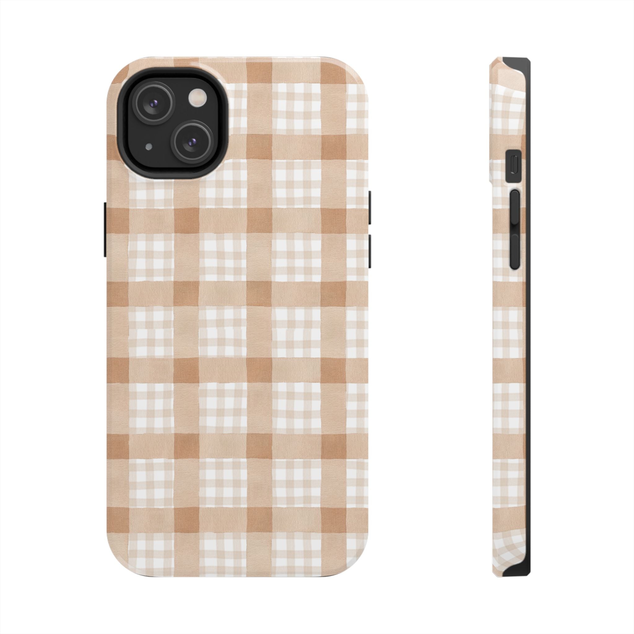 Beige Plaid | Tough Phone Case (IOS & Android)