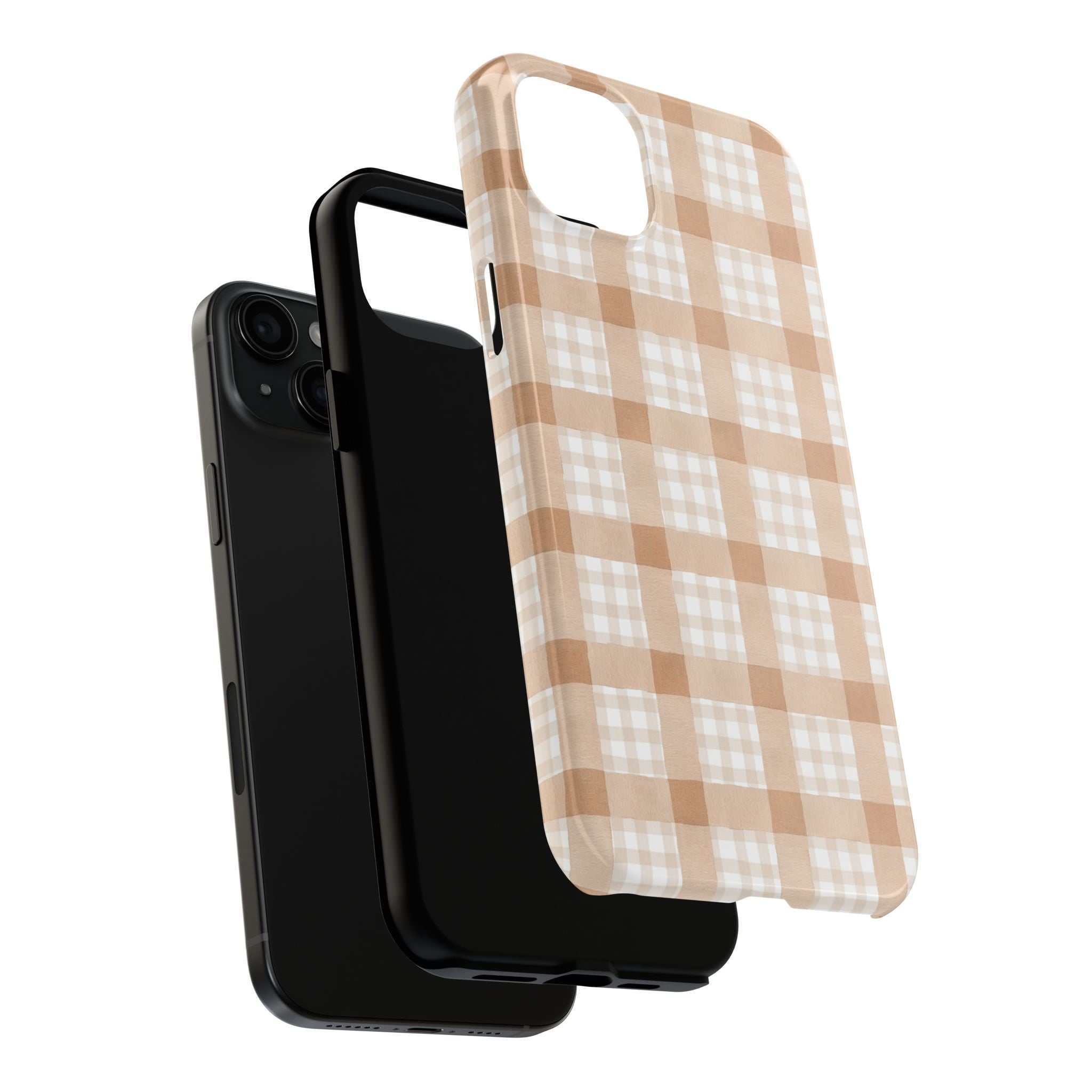 Beige Plaid | Tough Phone Case (IOS & Android)