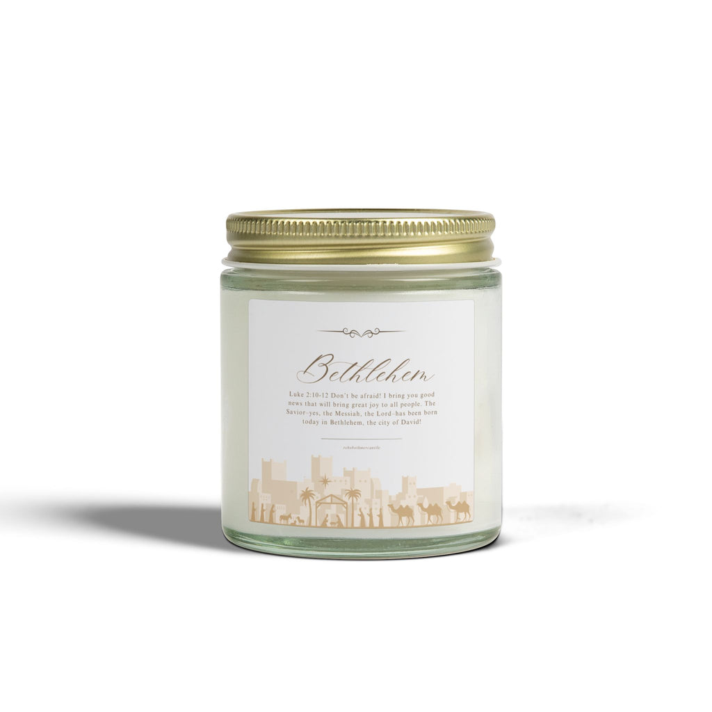 Bethlehem Candle — Luke 2:10-12 — 4oz & 9oz Glass Jar