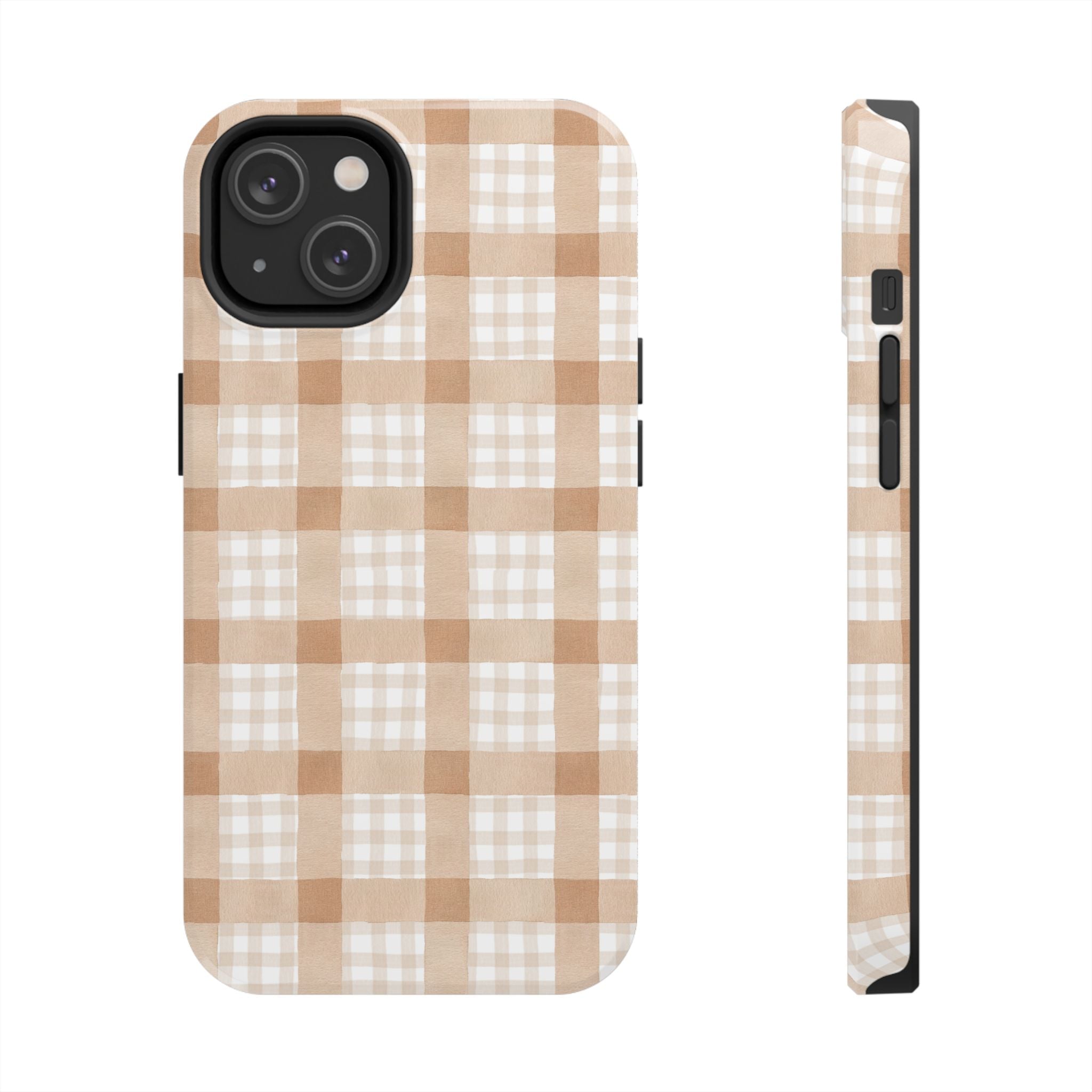 Beige Plaid | Tough Phone Case (IOS & Android)